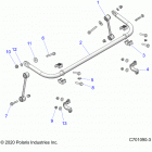 RZR 64 XP4 1000 MD (Z21N4E99NG) Suspension, stabilizer bar, rear - z21n4e99ng (c70...