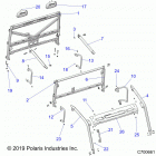 RANGER 1000XP PS CREW NSTR Chassis, cab frame - r20rsu99aa  /  ax  /  a9  /  ...