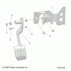 RANGER 1000 FULL SIZE (R21TAA99A1/A7/B1/B7) Brakes, pedal - r21taa99a1  /  a7  /  b1  /  b7 (c...