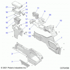 RZR PRO XP AUDIO (Z21RAF92AH/BH) Body, center console - z21raf92ah  /  bh (c0704599...