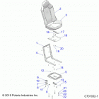 RZR Body, seat asm. and slider - z20ase99ah  /  lh  / ...