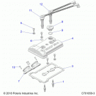 RZR XP TURBO S Engine, throttle body and valve cover -  z20pal92a...