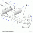 RANGER 570 EPS, EU Engine, exhaust system - r21maa57f1  /  f9  /  sf1...