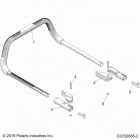 RZR PRO XP Body, grab bar, passenger - z20ra_92ac  /  bc  /  ...