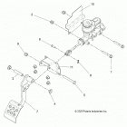 RANGER 48V EV MD (R21MAAE4F4/F9) Brakes, pedal and master cylinder mounting - r21ma...