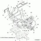 RZR XP TURBO S Chassis, main frame and skid plates - z20pal92ag  ...