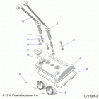 RZR XP TURBO 3PC Engine, throttle body and valve cover - z20nae92kl...