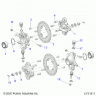 RANGER 1000XP CREW NSTR UL (R21RSZ99A9/AC/AP/AW/B9/BC/BP/BW) Suspension, front hub - r21rsz99a9  /  ac  /  ap  ...