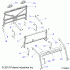 RANGER 1000XP RC CREW Chassis, cab frame - r20rsk99aa  /  ax  /  a9  /  ...