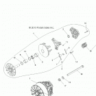 RANGER 570 CREW FULL SIZE Drive train, secondary clutch - r21cda57a1  /  b1 ...