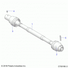 POL GEN 1000 DLX ABS EPS EU TR ZUG  (G20GAE99F2/EFS/BFM/BCM/SFS/SC2) Drive train, front prop shaft - g20gae99f2  /  efs...