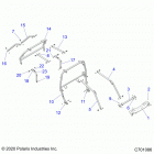 RZR 1000 XP4 (Z21N4E99AC/AK/BC/BK/K99AP/AG/BG/BP) Chassis, cab frame - z21n4e99ac  /  ak  /  bc  /  ...