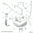 RANGER 1000XP CREW PS MUD Body, fuel tank - r20rsm99al (c700715)
