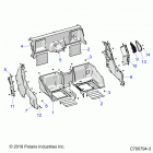 POLARIS GENERAL 1000 EPS DLX (G21GAD99AC/AW/BC/BW) Body, rear closeoff and fenders - g21gad99ac  /  a...