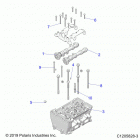 RZR PRO XP Engine, cylinder head - z20ra_92ac  /  bc  /  ak  ...