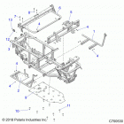 RANGER 570, FULL SIZE Chassis, frame - r21cca57a1  /  a7 (700530)