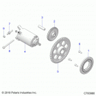 RZR 570 Engine, starter drive - z20cha57a2  /  e57am (c700...