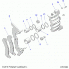 RZR PRO TURBO S/T  (Z21PAE92AE/AN/BE/BN/L92AL/AT/BL/BT) Brakes, front caliper - z21pae92ae  /  an  /  be  ...