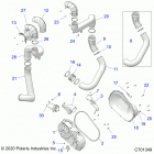RZR XP 1000 (Z21NAM99AG) Drive train, clutch cover and ducting - z21nam99ag...