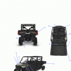 RANGER 1000 PS CREW  (R21T6A99A1/B1) Body, decals - r21t6a99a1  /  b1 (900200)