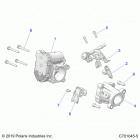 RZR 570 Engine, throttle body and fuel rail - z20cha57a2  ...