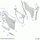 RANGER CREW 1000XP PS MUD (R21RSM99AG) Body, front doors - r21rsm99ag (c701266)