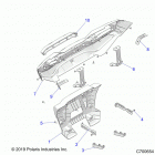 RZR XP TURBO 3PC Body, rear bumper - z20nae92kl (c700654)