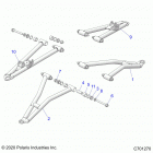RANGER CREW 1000XP PS MUD (R21RSM99AG) Suspension, front control arms - r21rsm99ag (c7012...