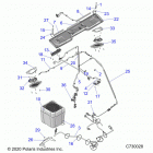RANGER 1000XP CREW NSTR UL (R21RSZ99A9/AC/AP/AW/B9/BC/BP/BW) Body roof audio electrical, componants, ride comma...