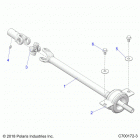 POLARIS GENERAL Drive train, mid prop shaft - g20g4d99as  /  bs (c...