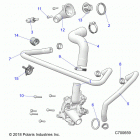 RANGER 1000XP EPS EU/TR/ZUG Engine, waterpump and bypass - r20rre99j1 (c700659...