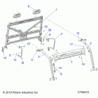 RANGER 1000XP PS NSTR RC Chassis, cab frame - r20rrw99a9  /  aa  /  af  /  ...