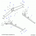 RZR XP TURBO 3PC Suspension, rear control arms - z20nae92kl (c70100...