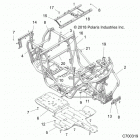 RZR XP TURBO 3PC Chassis, main frame and skid plates - z20nae92kl (...