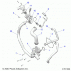RZR 1000 XP4 (Z21N4E99AC/AK/BC/BK/K99AP/AG/BG/BP) Engine, waterpump and bypass - z21n4e99ac  /  ak  ...