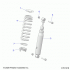RANGER 1000XP PS MUD (R21RRM99AG) Suspension, front shock mounting - r21rrm99ag (c70...