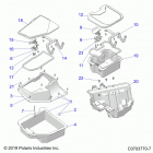 RZR PRO XP Body, front storage - z20ra_92ac  /  bc  /  ak  / ...