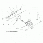 RANGER 570 FULL SIZE (R20CCA57A1/A7/B1/B7) Brakes, pedal and master cylinder - r20cca57a1  / ...