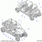 RZR 1000S4 Body, decals - z20a4e99ah  /  bh  /  lh (c701108)