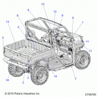RANGER 1000 CREW FULLSIZE PS FO (R20T6U99AM) Body, decals - r20t6u99am (c700709)