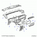 POLARIS GENERAL 1000 DLX OPT1 (G20GXJ99AP/AG/BP/BG) Body, dash - g20gxj99ap  /  ag  /  bp  /  bg (c700...
