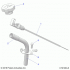 RZR Engine, oil dipstick - z20ase99ah  /  lh  /  bh (4...