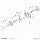RZR Drive train, primary clutch - z20ase99ah  /  lh  /...
