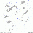 RZR 570 3PC Electrical, license plate light, turn signal and h...