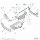 RZR 570 Body, floor and rocker panels - z20cha57a2  /  e57...