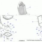 RZR RS1 PS MD Body, seat asm. and slider - z20s1e99ng (c700666-2...