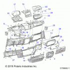 RANGER 1000XP RC CREW Body, dash - r20rsk99aa  /  ax  /  a9  /  ap  /  b...