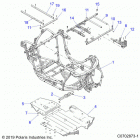 RZR PRO XP Chassis, main frame and skid plates - z20ra_92ac  ...
