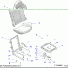 RZR XP TURBO 3PC Body, seat asm. and slider - z20nae92kl (49rgrseat...