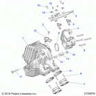 RZR 1000S 60 INCH EPS TRACTOR Engine, intake and throttle body - z20ass99c2  /  ...